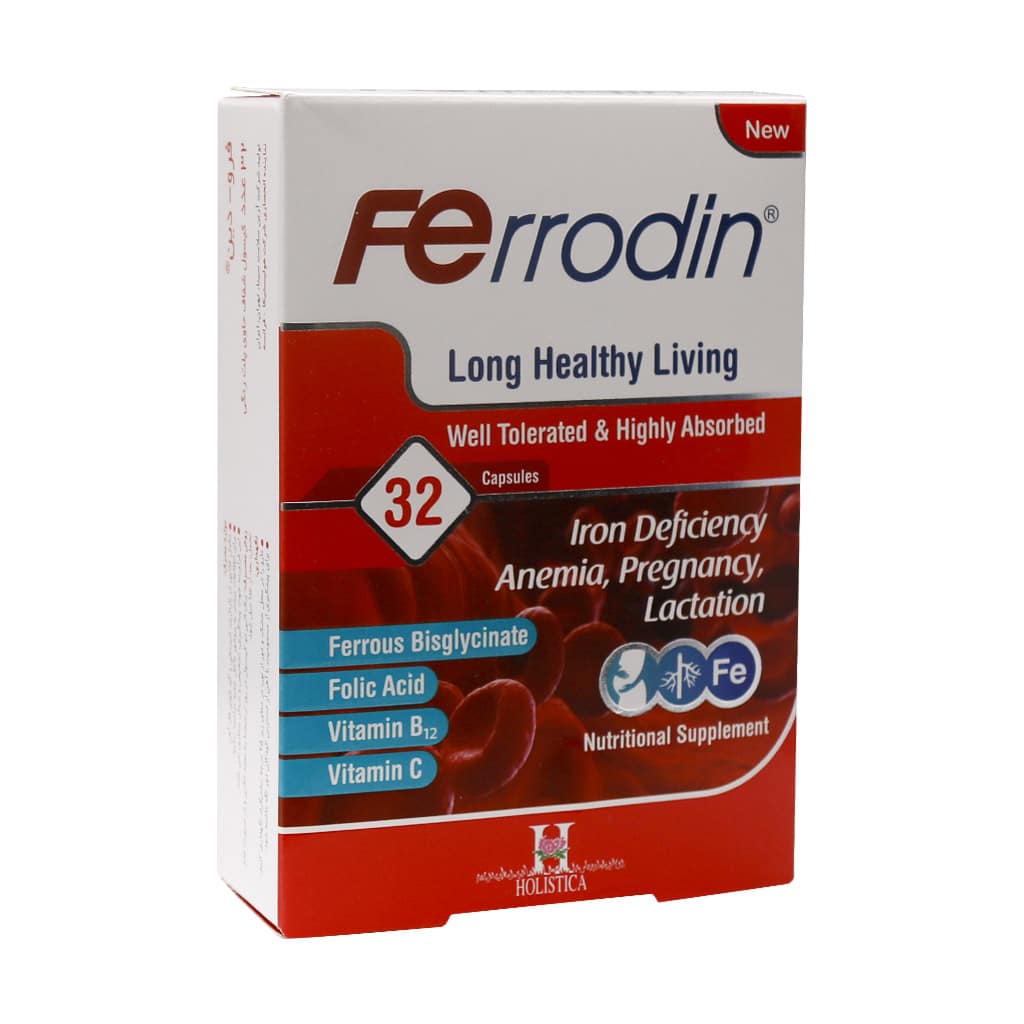 Holistica-Ferrodin-32-Capsules فرودین - تصویر 1