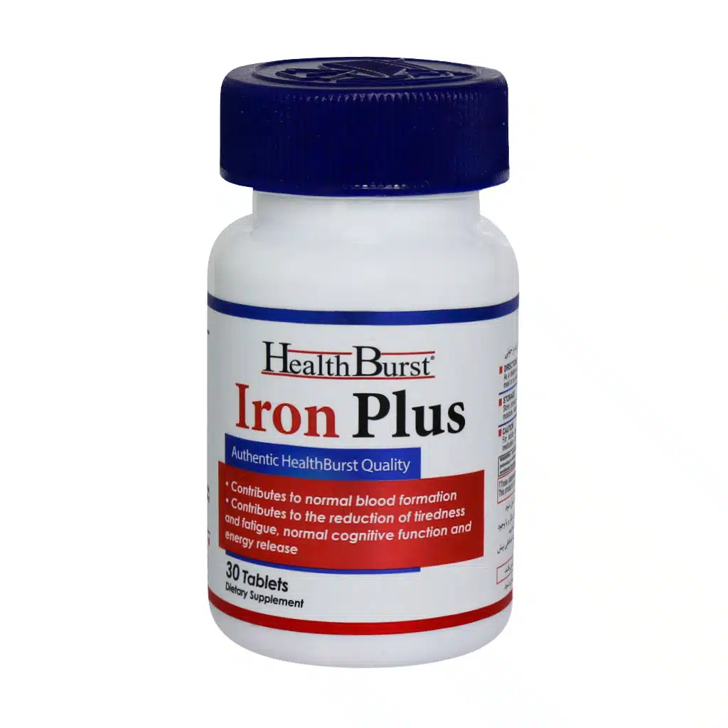 Health-iron-Plus-60-Tablet.jpg آیرون پلاس هلث برست 30 عددی - تصویر 1